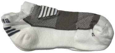 Gray and White Socks